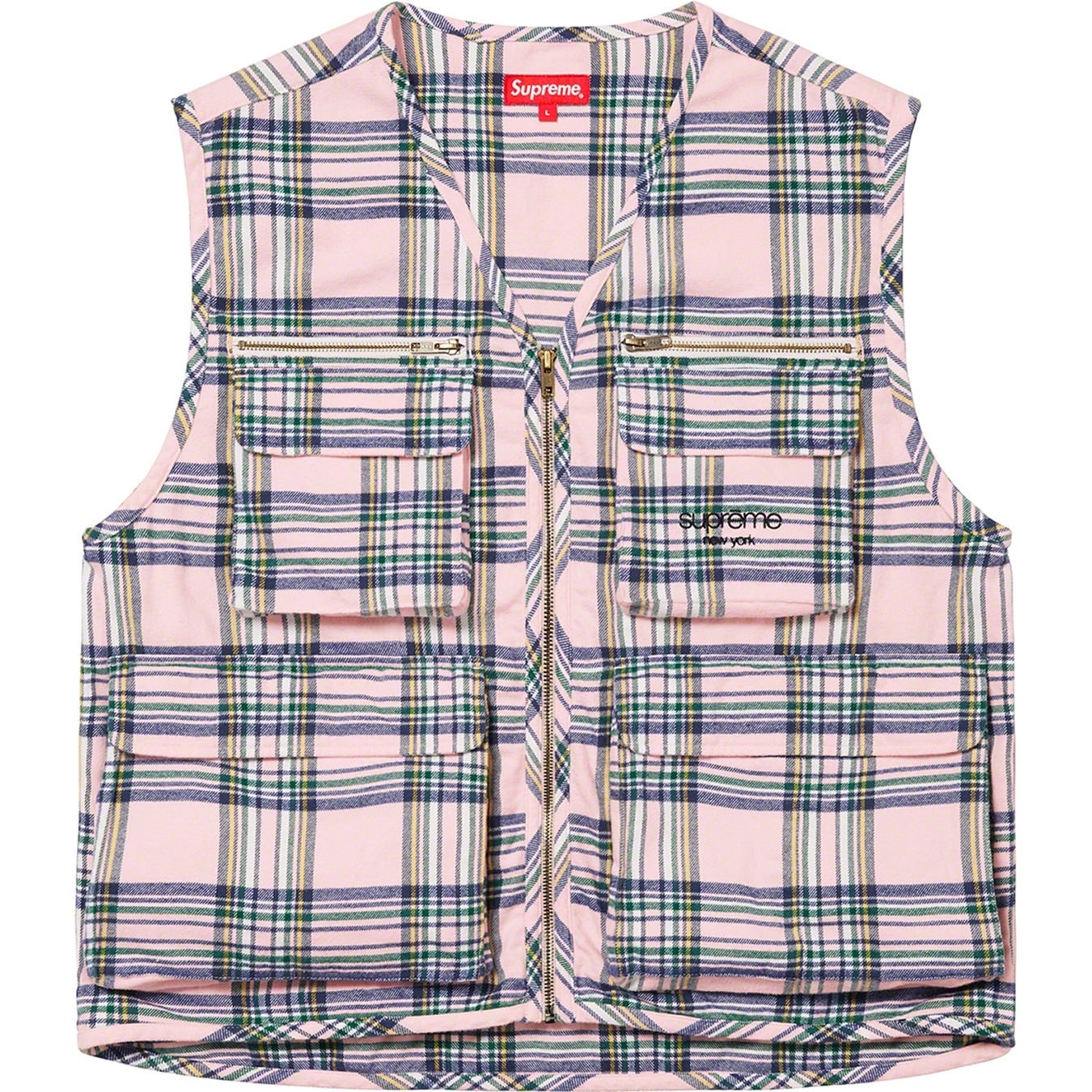 Tartan Flannel Cargo Vest view 10